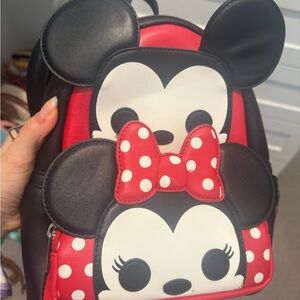 Loungefly Funko Pop! Mickey & Minnie Mouse Cosplay Mini Backpack-USED